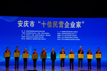 mansion88明升集团一举斩获多项嘉奖，副总经理潘斌荣膺“安庆市十佳民营企业家”